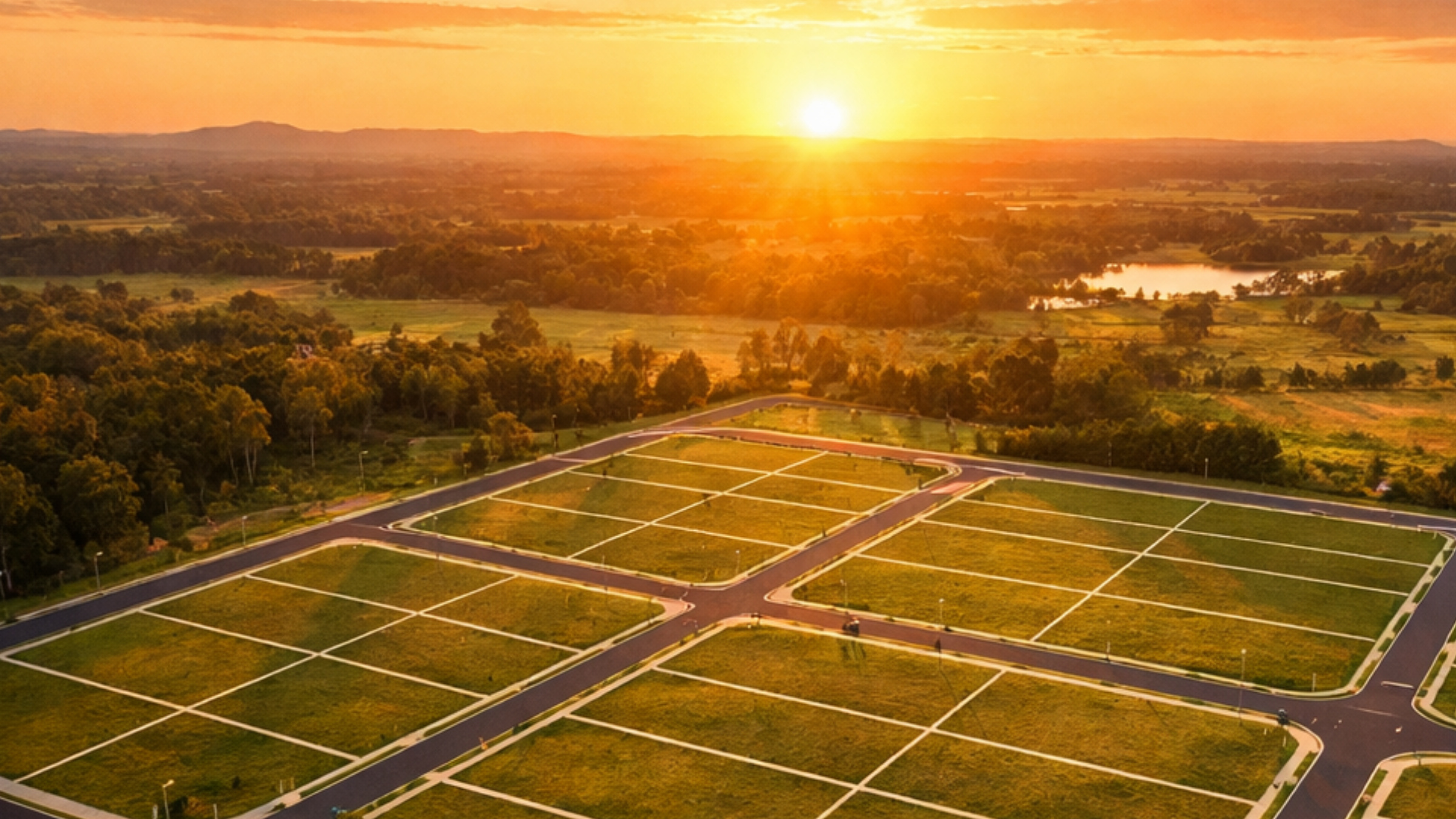 Aerial view of Paradise City Estate